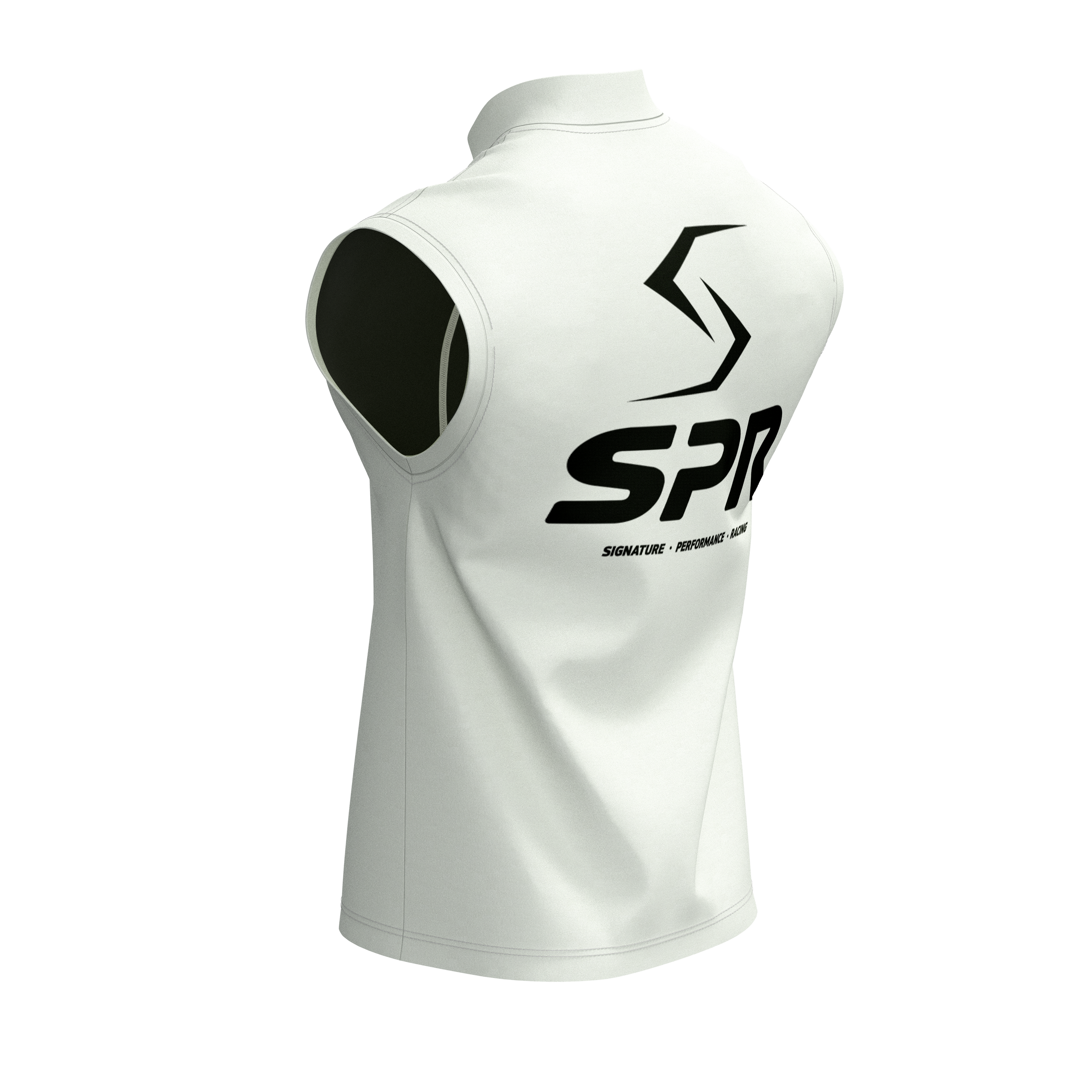 SPR Fleece-Lined Softshell Vest White