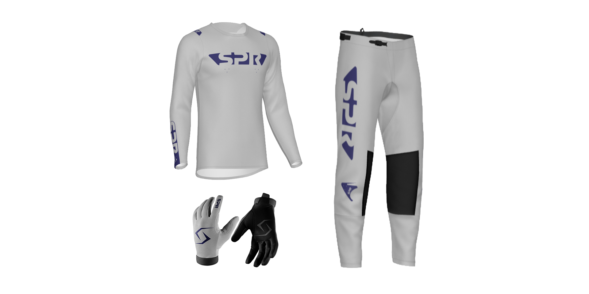 Custom 26.1 SPR "Future" Collection Gray/Navy Gearset