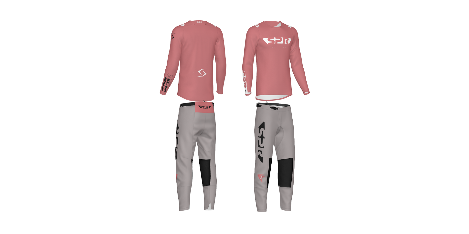 Custom 26.1 SPR "Future" Collection Salmon/Gray Gearset