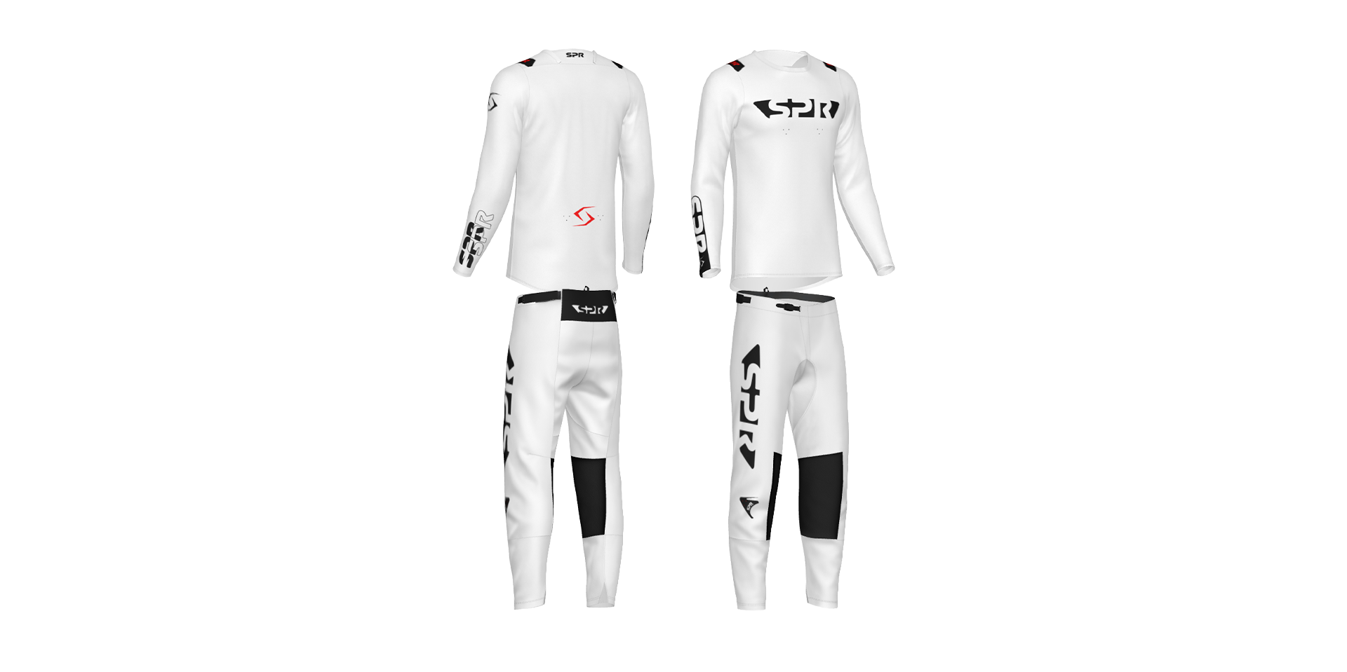 Custom 26.1 SPR "Future" Collection White/Black Gearset