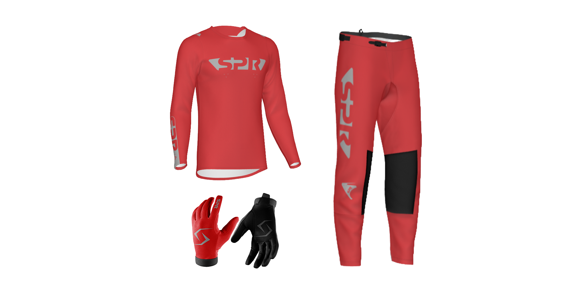 Custom Youth 26.1 SPR "Future" Collection Red/Gray Gearset
